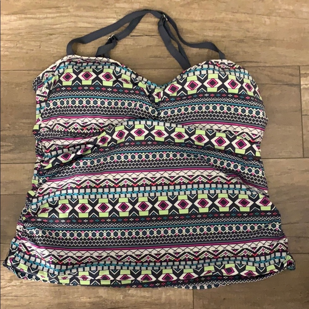 Bathing suit top colorful